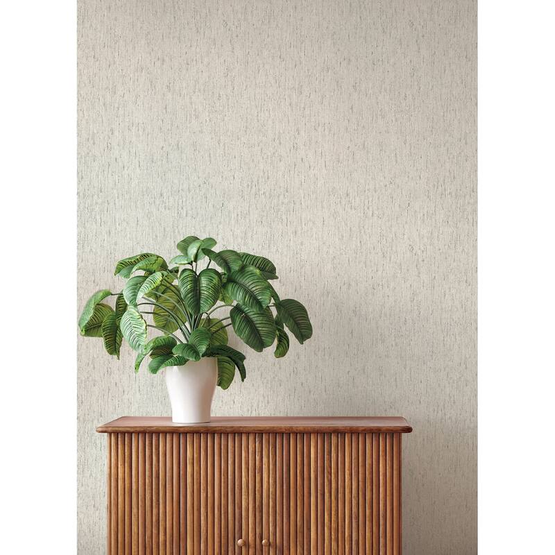 A-Street Prints Roison Light Grey Birch Bark Wallpaper