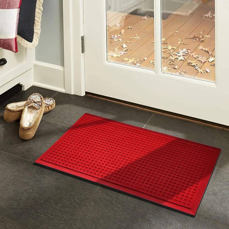 A1HC New All Weather Superior Dirt and Moisture Absorbing Polypropylene Door Mat with Non-Slip Backing for Inside Outside Use