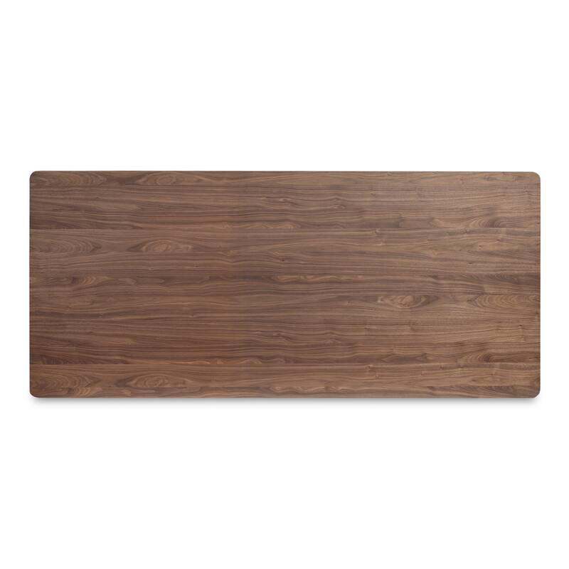 NADAAL STUDIOS Odette Small Dining Table for 6, Rectangular Oak Veneer Top, Scandinavian Style, Brown