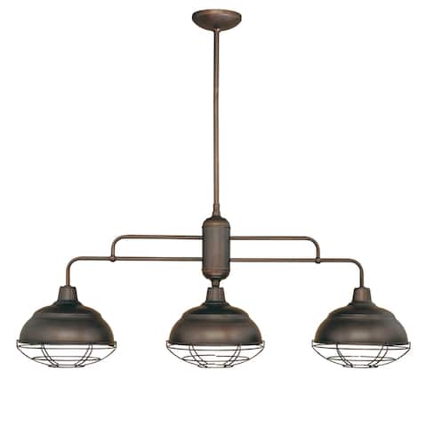 Neo- Indsutrial 3 Light Kitchen Island Light