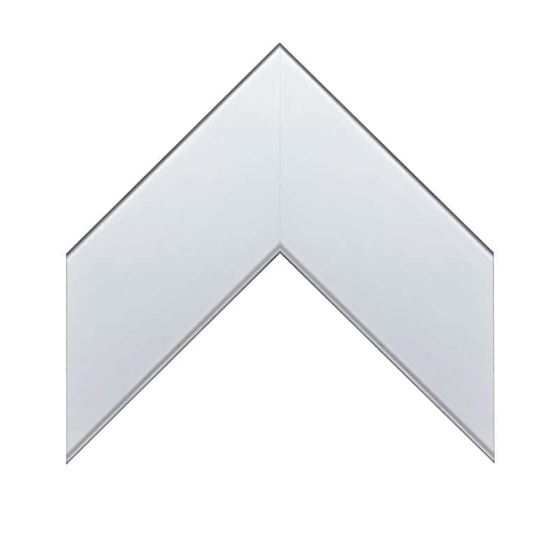 Frame My Mirror Brushed Chrome Framed Vanity Mirror, Pendleton Design