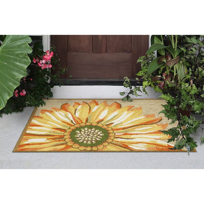 Liora Manne Frontporch Sunflower Indoor/Outdoor Mat
