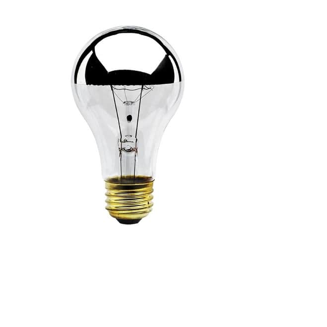 Bulbrite Pack of (8) Dimmable Half Chrome A19 Medium (E26) Incandescent Bulb