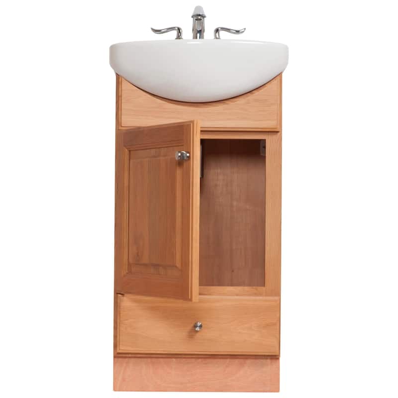 Fine Fixtures Petite 16-inch Bathroom Vanity with Vitreous China Sink Top