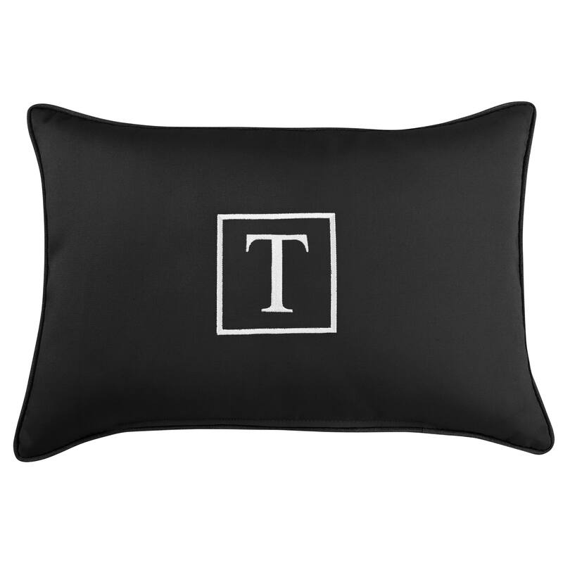 Sunbrella Canvas Monogram Indoor/Outdoor 13x20 Corded Pillow (Single)