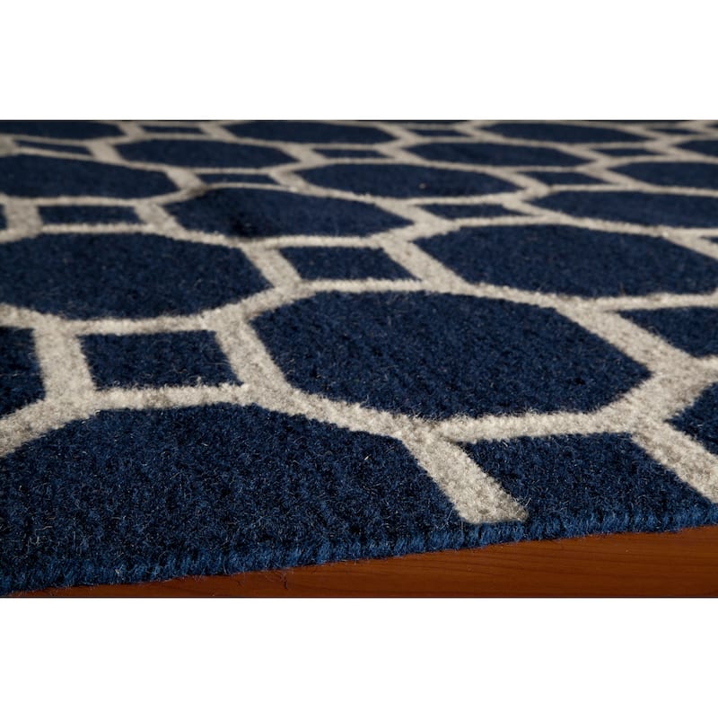 Momeni Laguna Hand Woven Wool Contemporary Geometric Area Rug