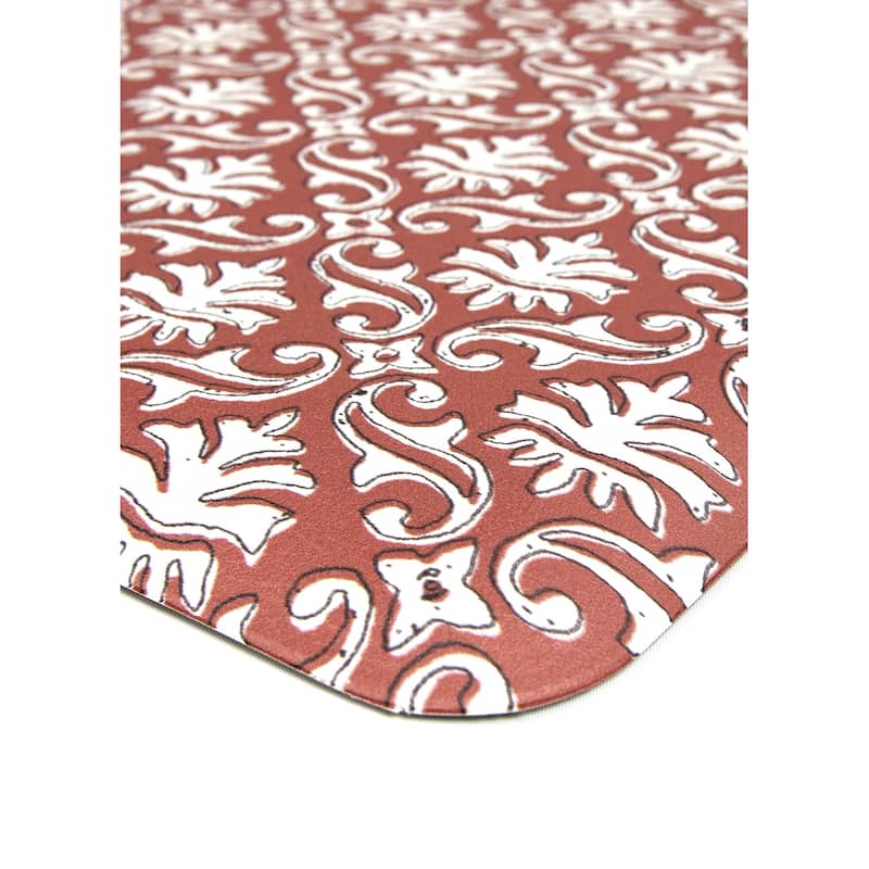 FloorPops Ledsworth Terracotta Anti-Fatigue Comfort Long Mat - 20 x 60