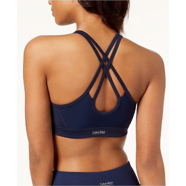 calvin klein blue sports bra