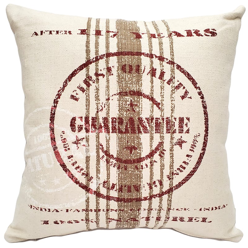 Pillow Decor Quality Guarantee Red Print Throw Pillow