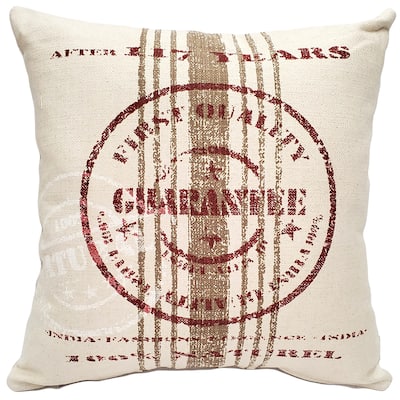 Pillow Decor Quality Guarantee Red Print Throw Pillow