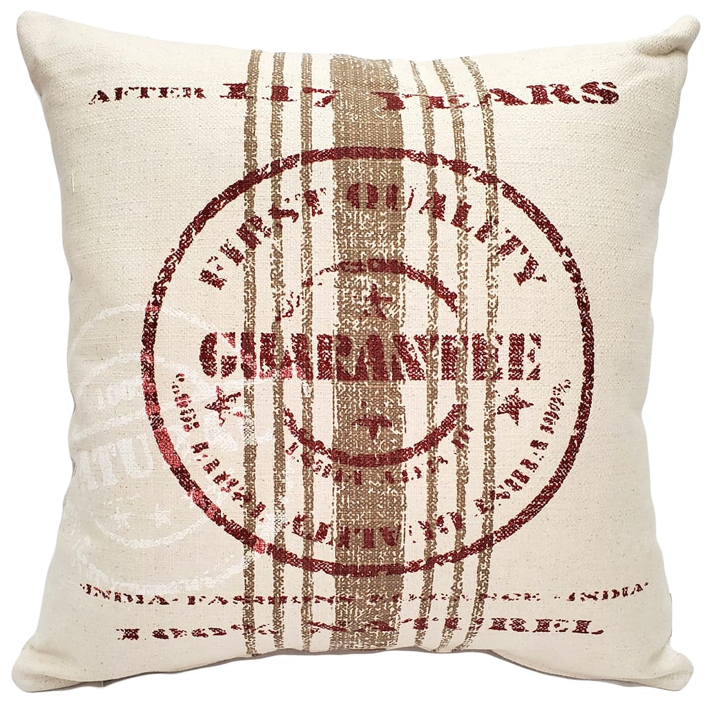 Pillow Decor Quality Guarantee Red Print Throw Pillow