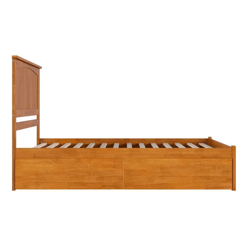 Nantucket Platform Bed with Footboard and Storage Drawers