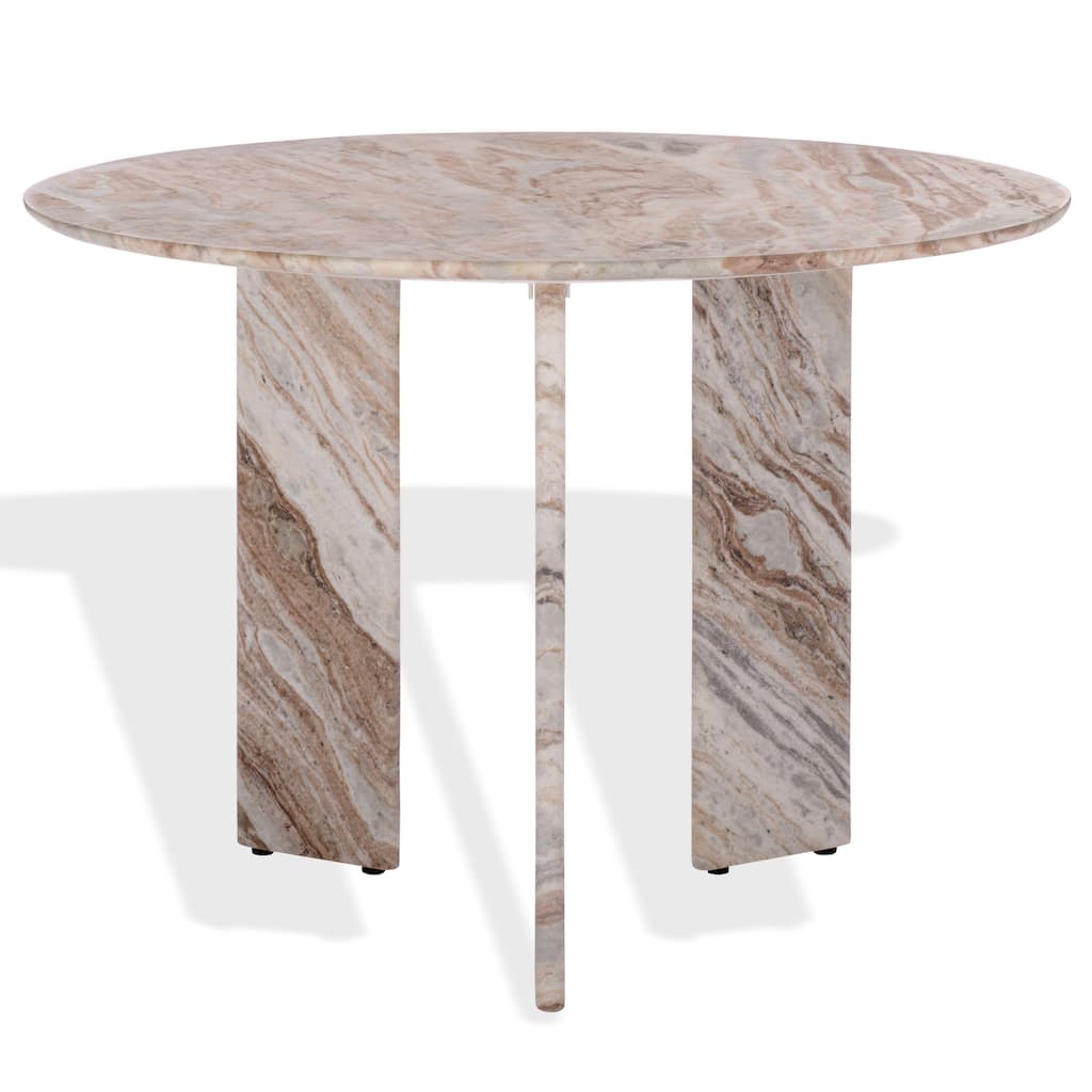SAFAVIEH Couture Bindi 3-Leg Marble Dining Table - 42"W x 42"D x 30"H
