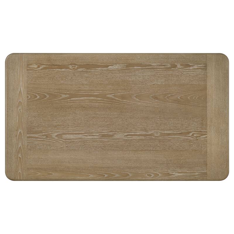 Adina Rectangular Wood Coffee Table Distressed Light Brown - 47" x 26.75" x 16.25"