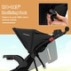 preview thumbnail 15 of 17, Babyjoy Jogging Stroller Foldable Jogger with Adjustable Canopy - See Details