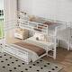 preview thumbnail 14 of 24, L-shaped Metal Twin over Full Size Bunk Bed White
