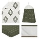preview thumbnail 2 of 4, Sweet Jojo Designs Dark Green Boho Arrow Boy Girl 4p Nursery Crib Bedding Set Hunter Ivory Bohemian Gender Neutral Shabby Chic