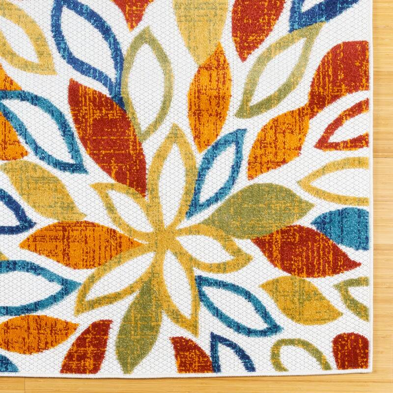 Gertmenian Kalari Modern Bold Multicolored High-Low UV Protected Polypropylene Woven Indoor/ Outdoor Area Rug Collection