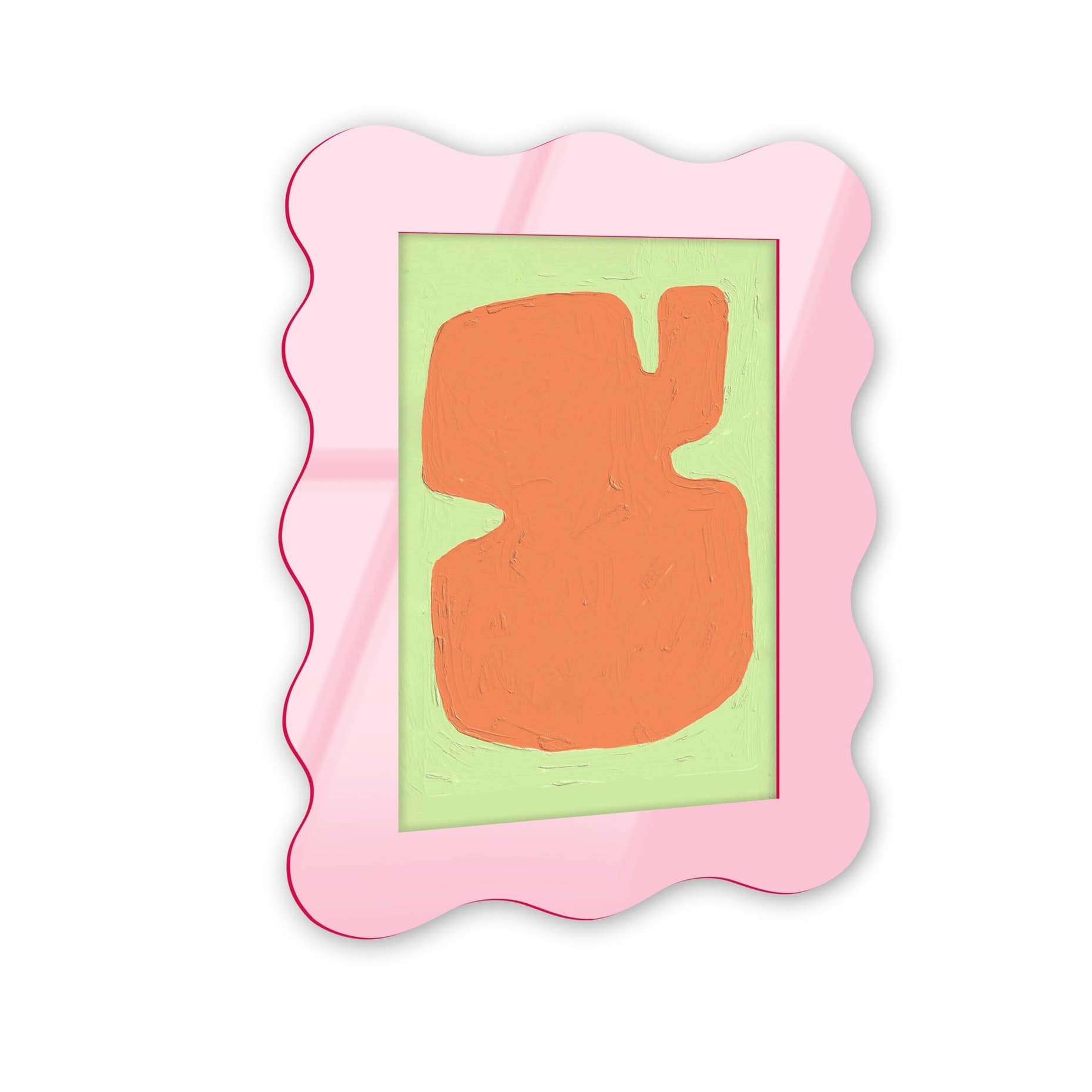 Orange and Lime Acrylic Wall Frame by NOTORIART