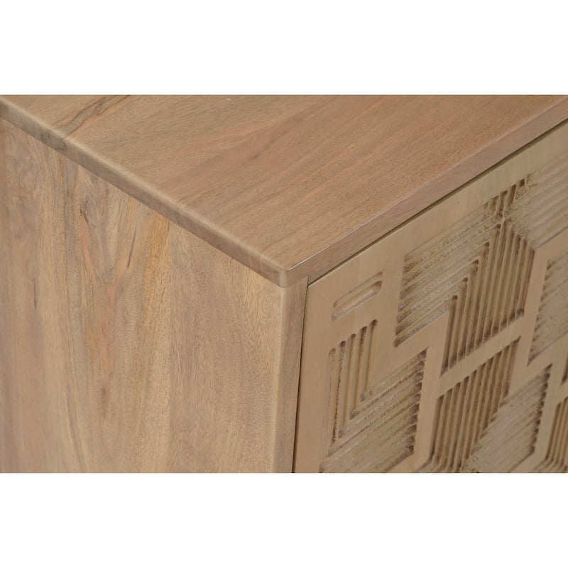 Ava 4-door Carved Solid Wood Sideboard