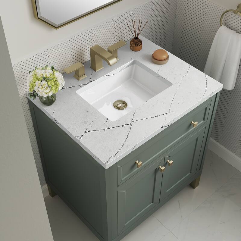 James Martin Vanties Chicago 30" Single Vanity, Smokey Celadon