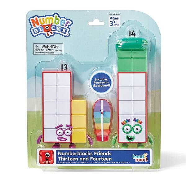 slide 2 of 5, Hand2Mind Numberblocks Friends Thirteen and Fourteen Figure Pack - Multi Multi - Kids
