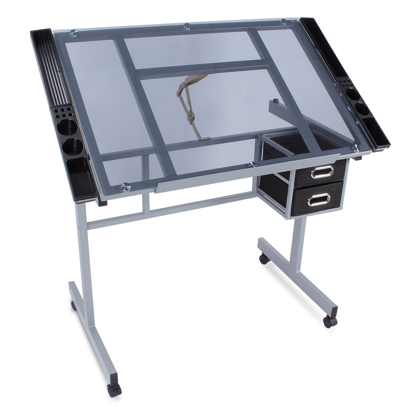 Shop Belleze Adjustable Drafting Drawing Craft Table Art Glass