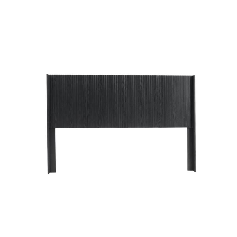 Wood Headboard Queen Size, 64.4" Wide Wooden Queen Headboard Only, Modern Farmhouse Headboards,Wall Mounted Fluted Panel