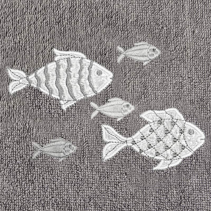 Authentic Hotel and Spa Turkish Cotton Figi 3PC Embellished Towel Set