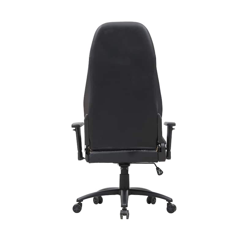 Joseff Black Faux Leather Reclining Gaming Chair by Furniture of America
