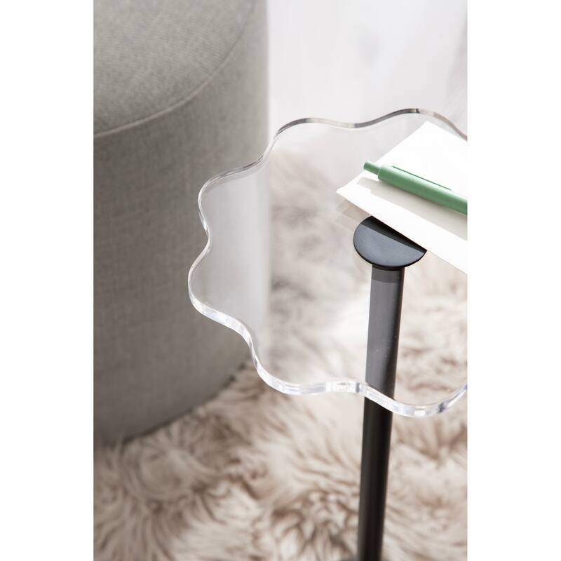 Kate and Laurel Acari Scalloped Drink Table