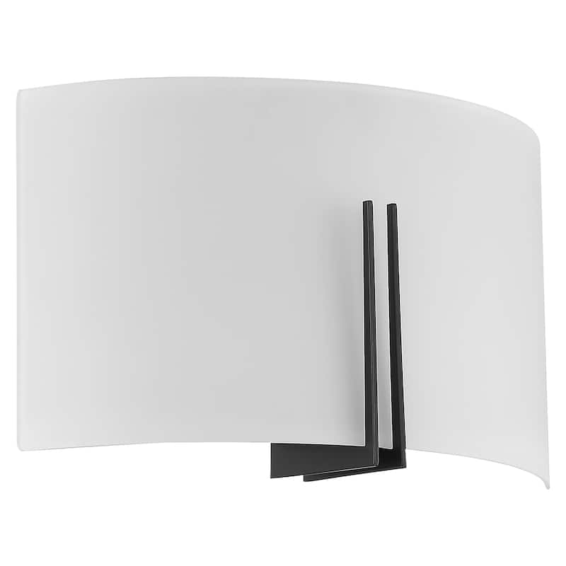 Prong Wide LED Wall Sconce - Matte Black