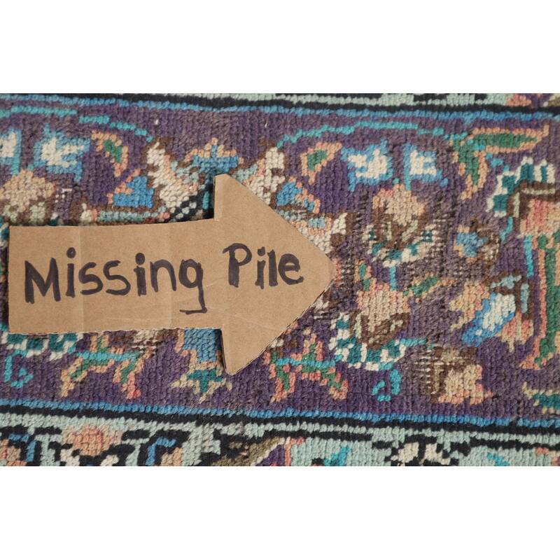 Tabriz Persian Vintage Area Rug Hand-Knotted Wool Carpet - 6'9"x 9'9"