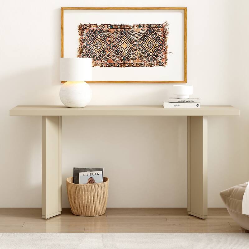 wooden Console Table with sturdy sled legs