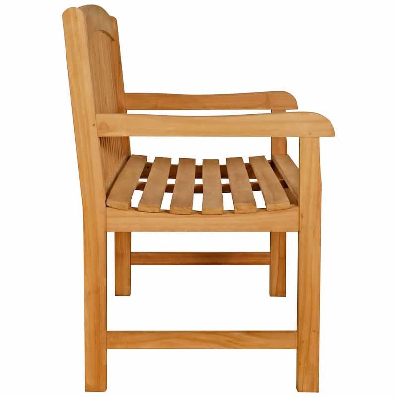 Seven Seas Teak Acapulco Teak Wood Outdoor Patio Bench, 4 Foot