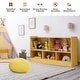 preview thumbnail 25 of 39, Costway Kids 2-Shelf Bookcase 5-Cube Wood Toy Storage Cabinet