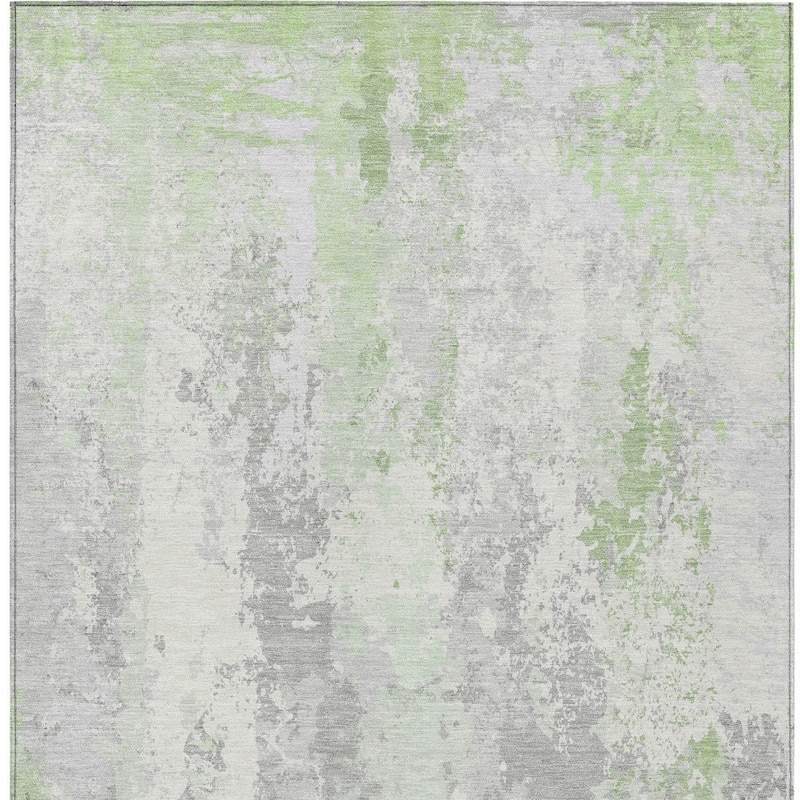 HomeRoots Abstract Transitional Rectangle Outdoor Rug