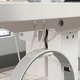 preview thumbnail 3 of 15, White Electric Standing Desk 4 Memory Presets 47x26 Inch USB A C Ports
