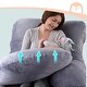 preview thumbnail 7 of 8, Huggable - U Shaped Maternity Body Pillow - No size