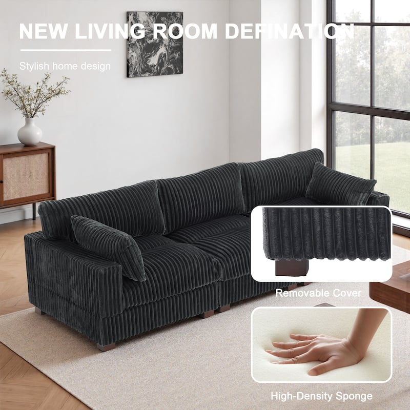 U-shaped Modular Sectional Set Upholstered Sofa Couch