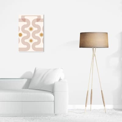 Wynwood Studio Canvas Abstract Place for the Sunstars Gold and Modern & Contemporary Wall Art Canvas Print