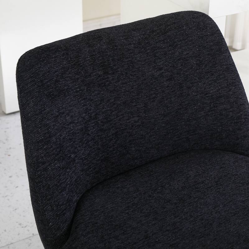 Counter Height Swivel Bar Stools Set of 2, 360°Swivel Upholstered Barstools with Back and Metal Legs, Counter Stools