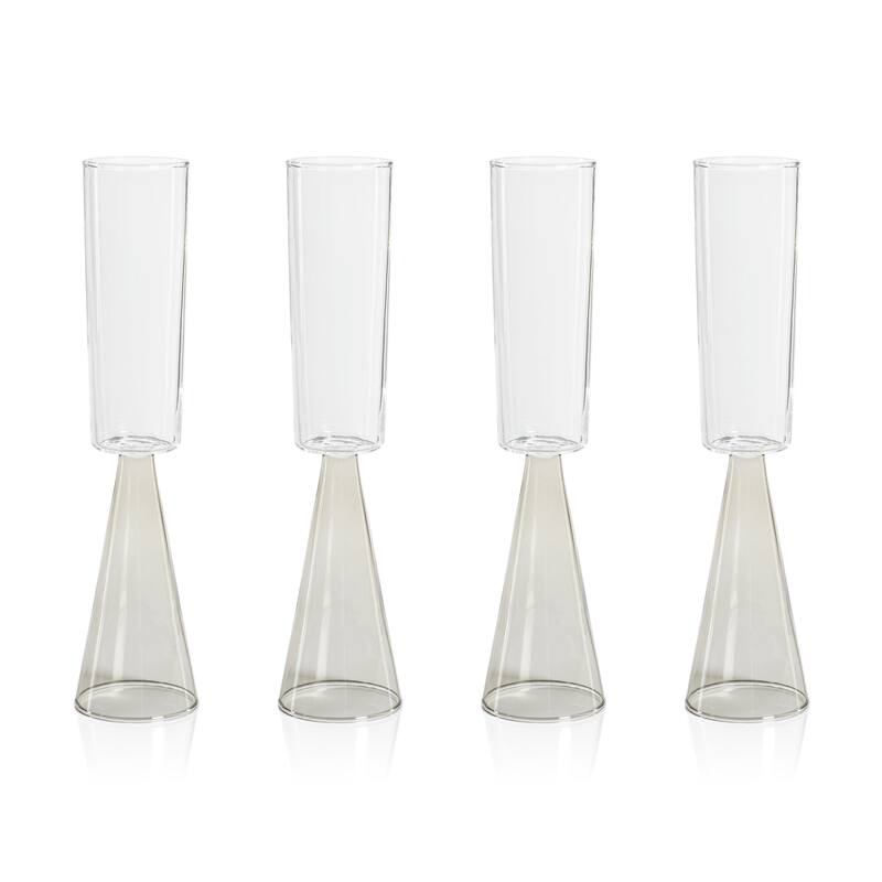 Viterbo Champagne Flutes, Set of 4