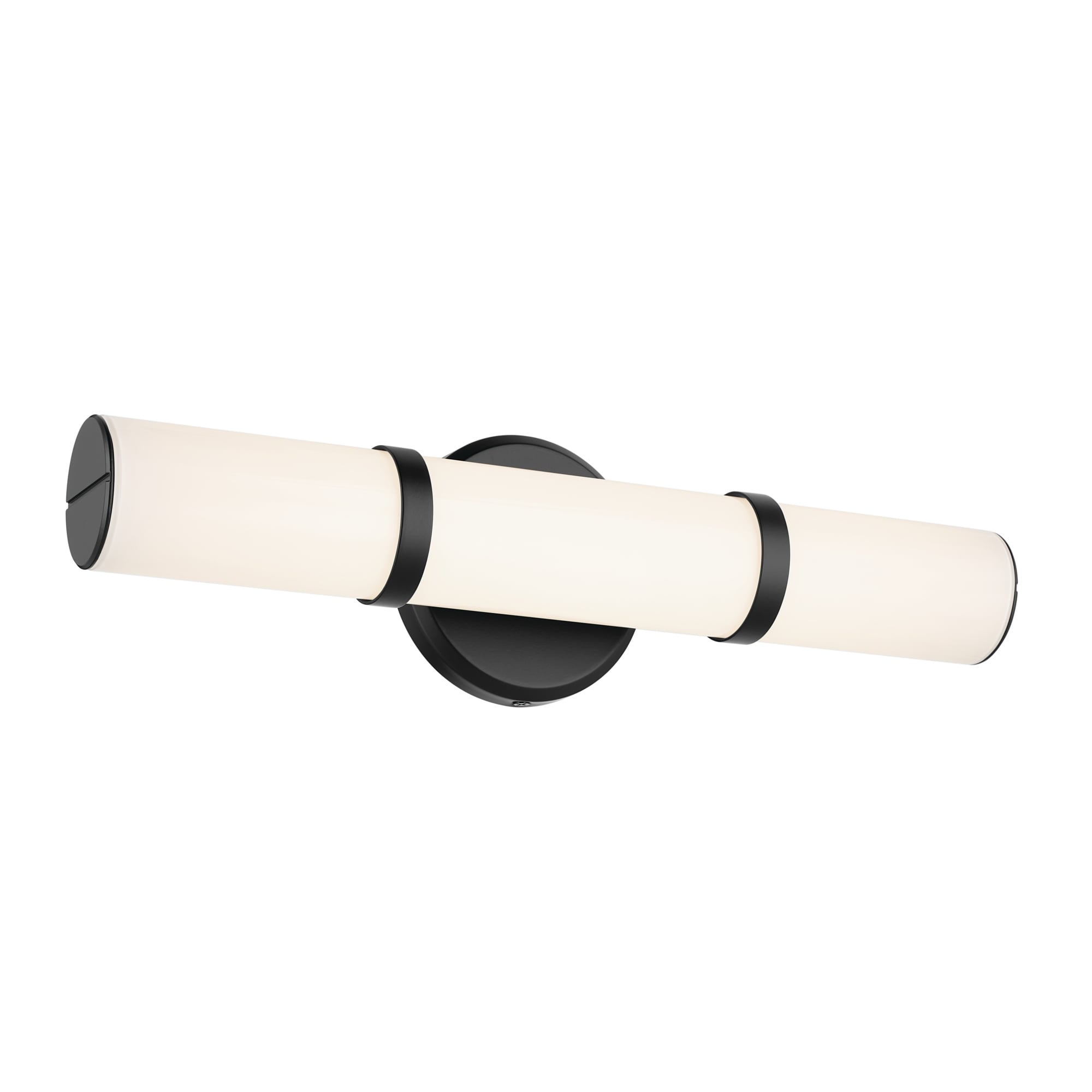 Kichler Lighting Rosh 18" Bath Bar Small LED with White Glass in Black