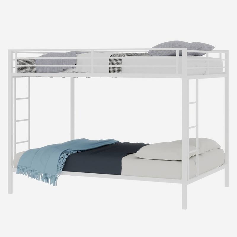 Multi-Functional Metal Bunk Bed, No Box Spring Needed, Bunk Bed Frame for Aldults Dorm Bedroom Guest Room