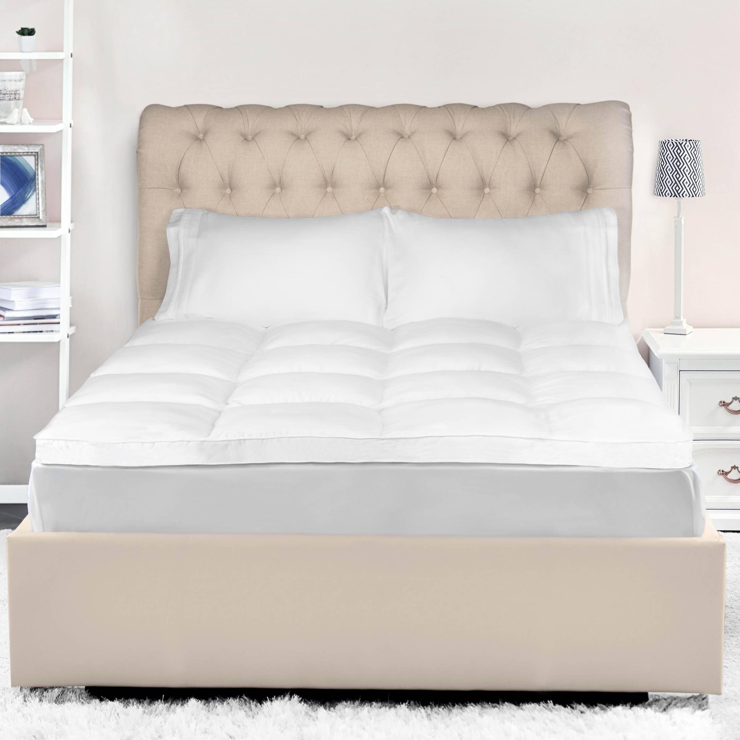 Superior Brushed Microfiber Down Alternative Mattress White-image