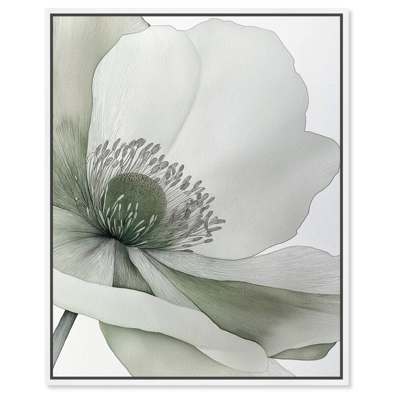 Delicate Stamen I Canvas by Art Remedy - White - 24" x 30"