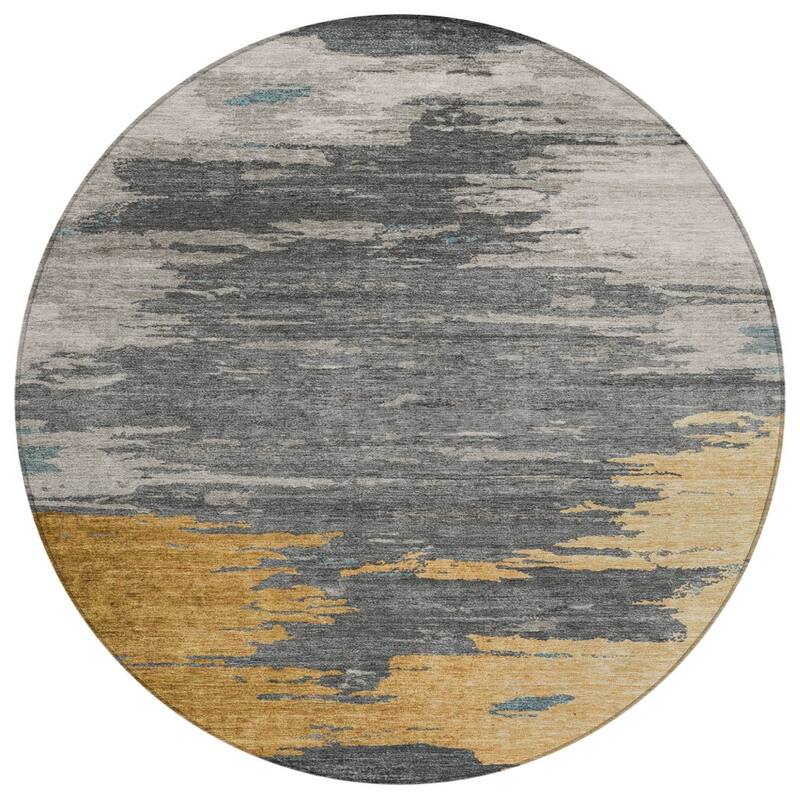 HomeRoots Abstract Transitional Rectangle Outdoor Rug