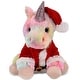 preview thumbnail 1 of 4, DolliBu Santa Rainbow Unicorn Stuffed Animal Plush Toy with Outfit - 9 inches