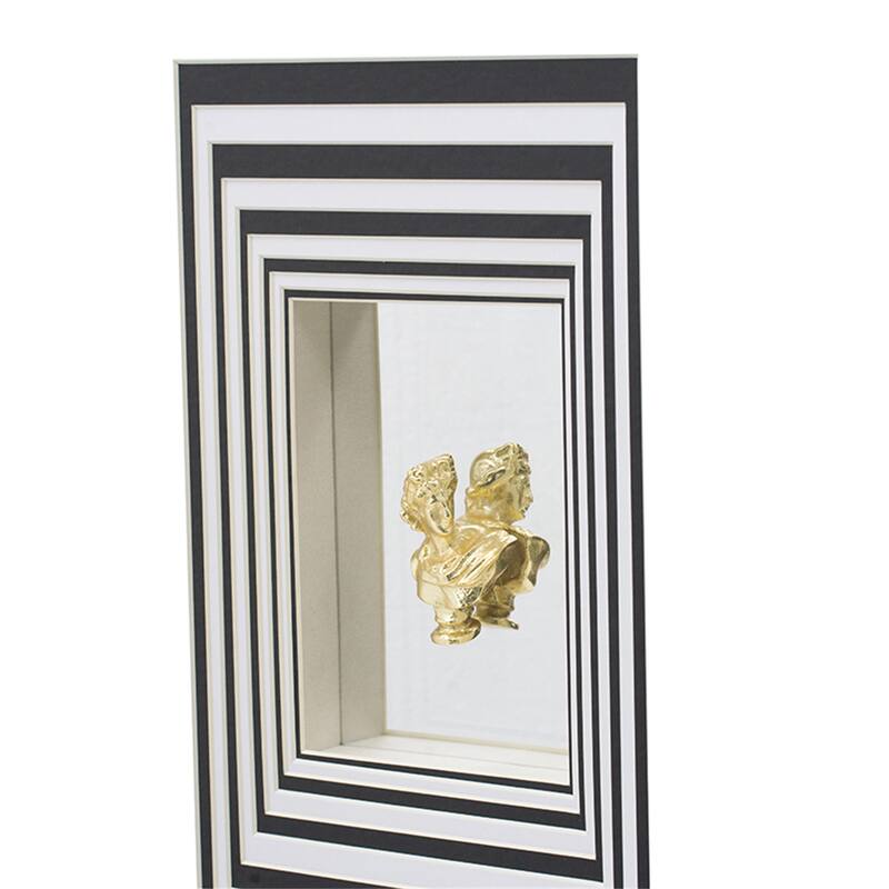 Modern Minimalist Wall Art with Roman Inspired Bust